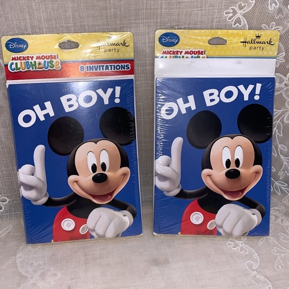 Disney MickeyMouse Clubhouse Oh Boy! Hallmark 16 party invitation cards - Picture 2 of 8